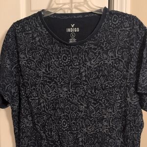 Indigo Men's Blue Patterned Shirt